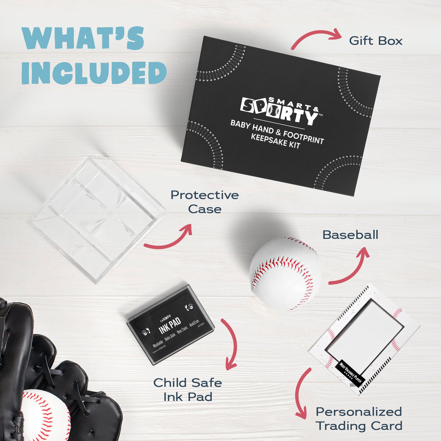 Baseball Hand and Footprint Handprint Kit